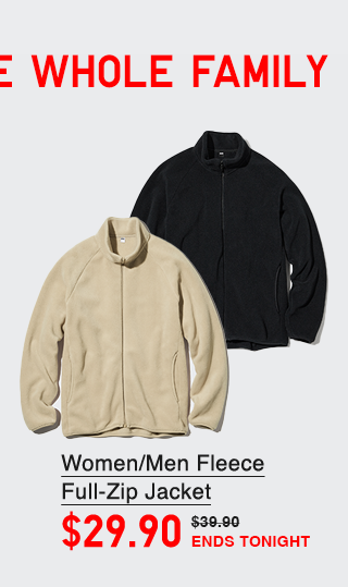 PDP8 - WOMEN/MEN FLEECE FULL ZIP JACKET