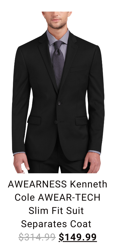 Awearness Kenneth Cole AWEAR-TECH Slim Fit Suit Separates Coat $149.99