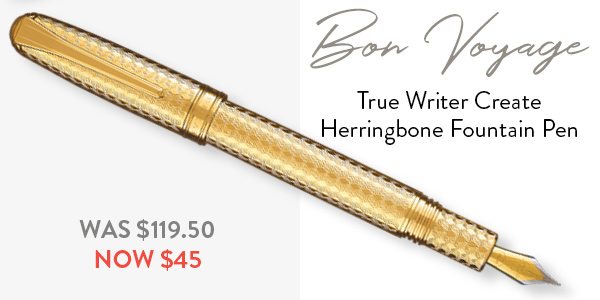 True Writer Create Herringbone Fountain Pen