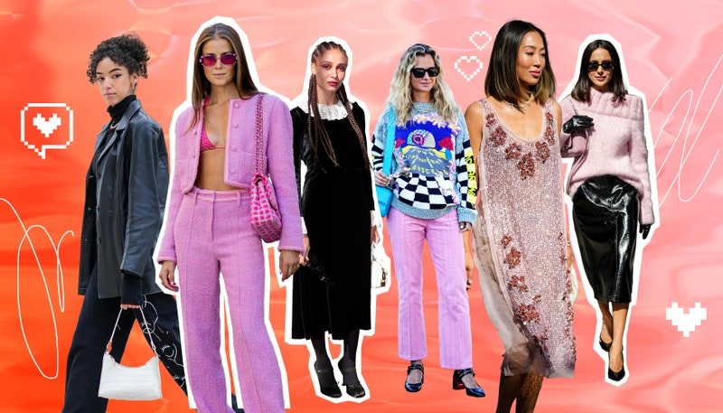 Valentine's Day Outfit Inspiration_Collage of street style images featuring women wearing various date looks 