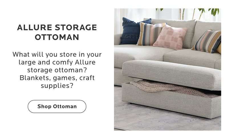 Allure Storage Ottoman