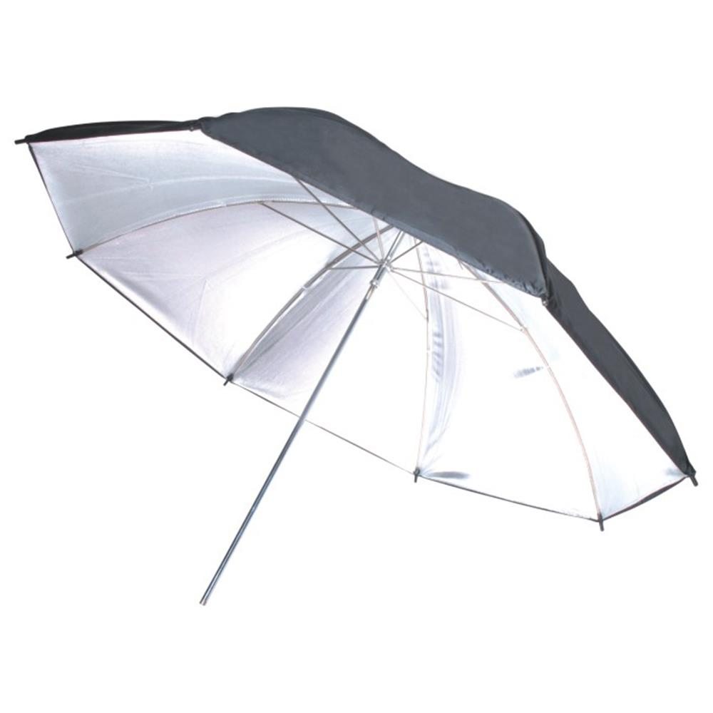 CAMERON 40inch WHITE/BLACK REVERSIBLE UMBRELLA