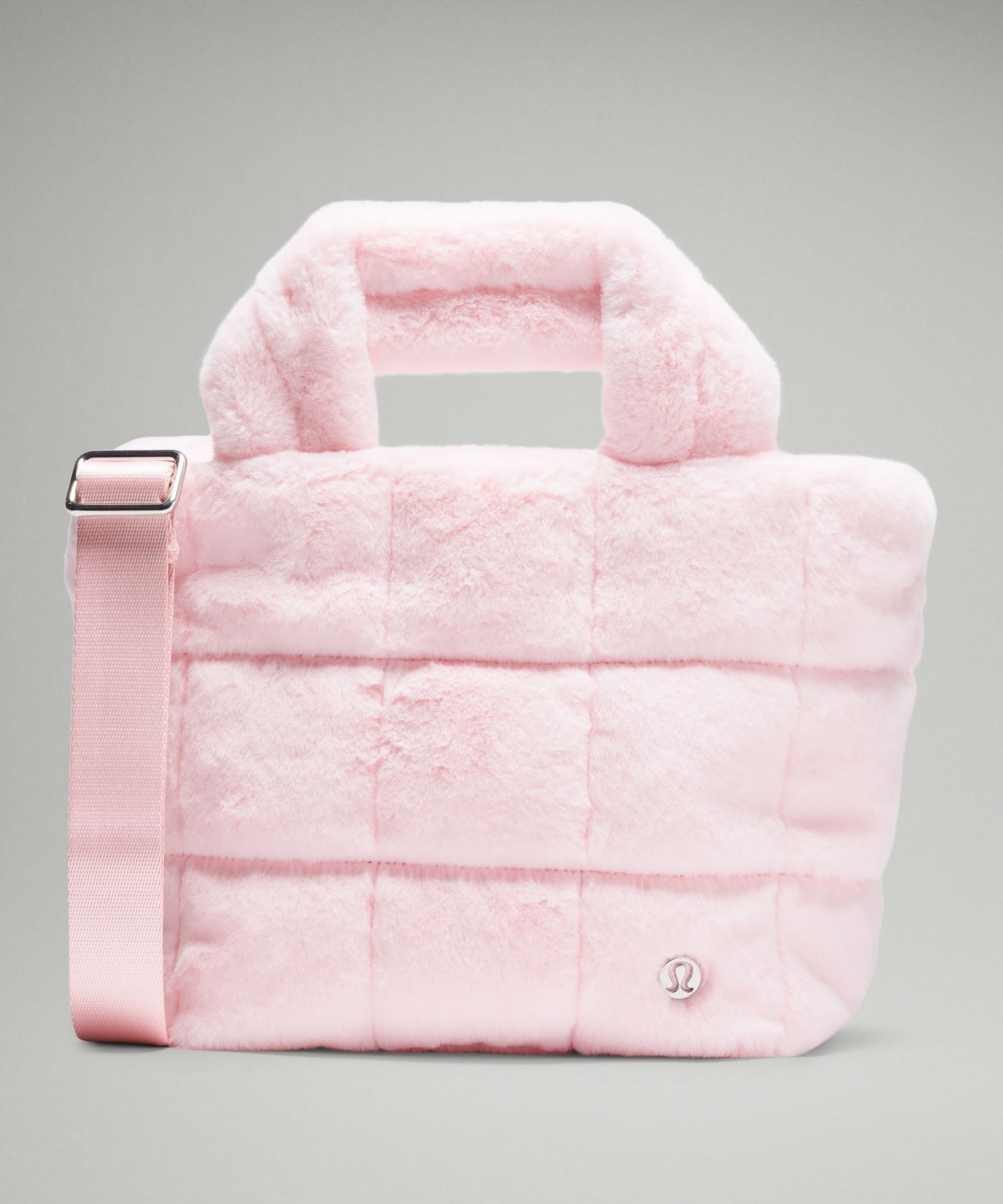 Quilted Grid Tote Bag Mini 5L *Plush Fleece