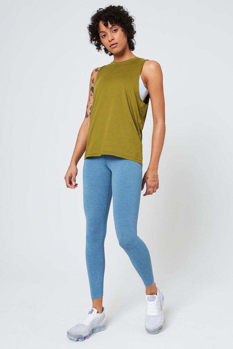 Vital Recycled Nylon High-Waisted Basic Legging 25" Washed