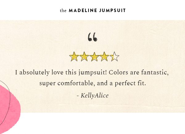 Shop the madeline jumpsuit.