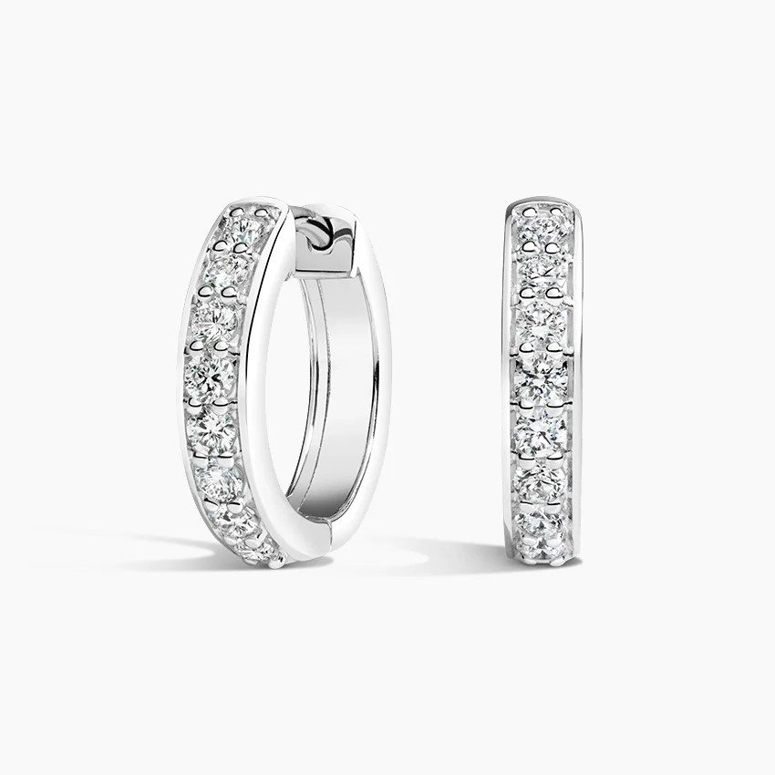 Luxe Diamond Huggie Earrings