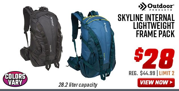 Outdoor Products Skyline Internal Lightweight Frame Pack