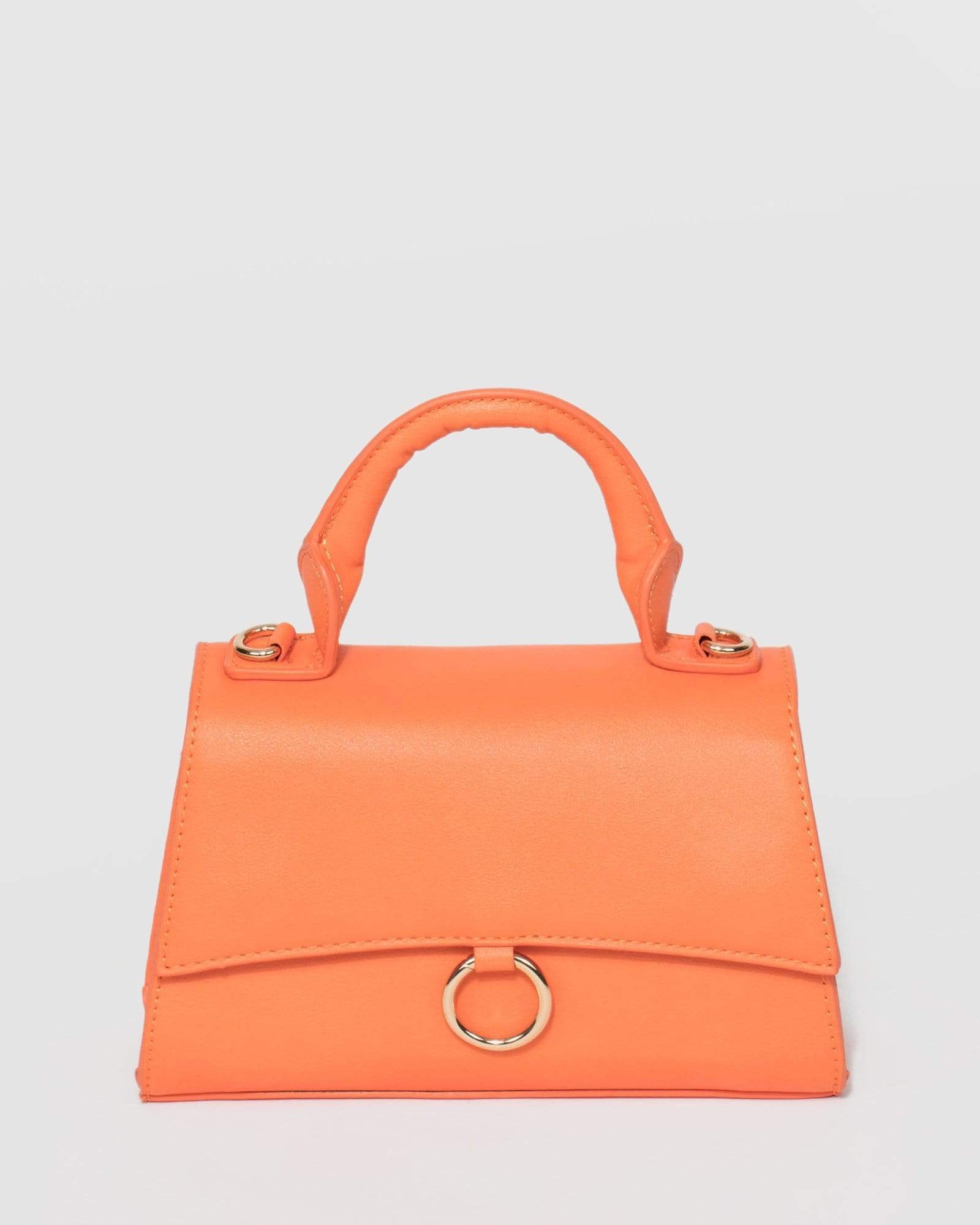 Image of Orange Coraline Top Handle Bag