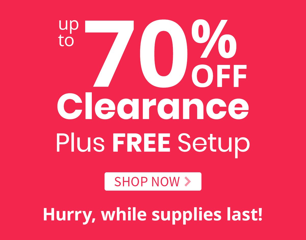 Up to 70% off Clearance