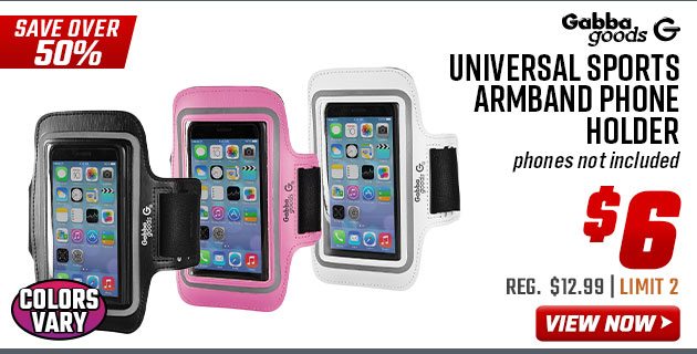 GabbaGoods Universal Sports Armband Phone Holder