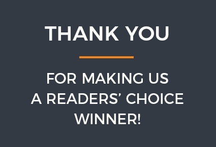 Thank you for making us a Reader's Choice Award Winner!