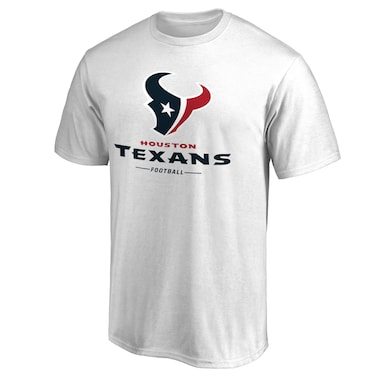 NFL Pro Line Houston Texans White Team Lockup T-Shirt
