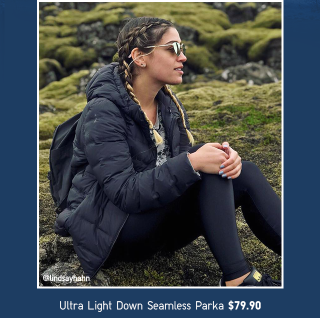 ULTRA LIGHT DOWN SEAMLESS PARKA $79.90