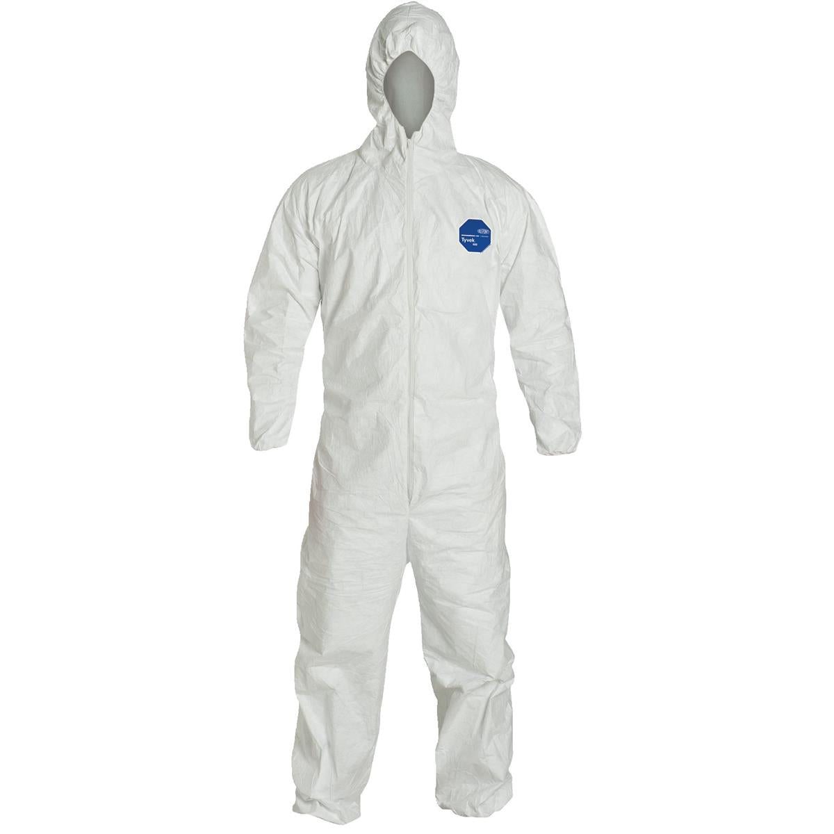 Image of DuPont Tyvek® 400 Hooded Coveralls with Elastic Wrists and Ankles