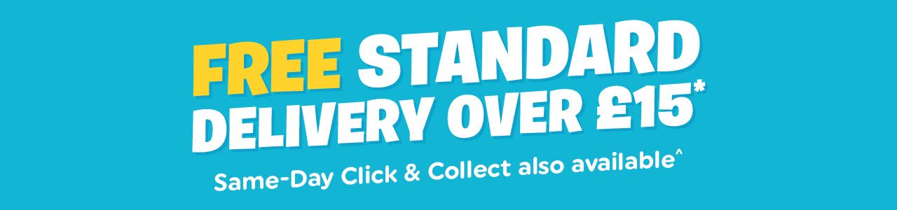 FREE Standard Delivery over £15 and Click & Collect Available