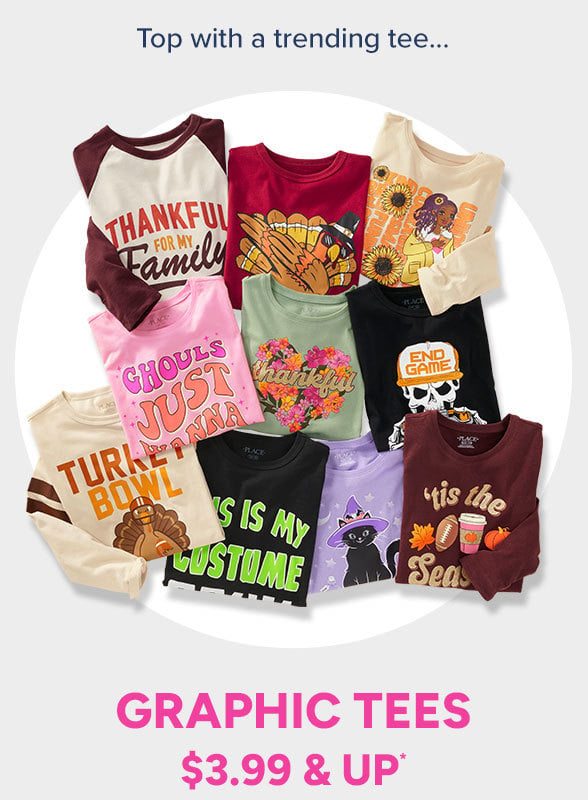 $3.99 & Up Graphic Tees