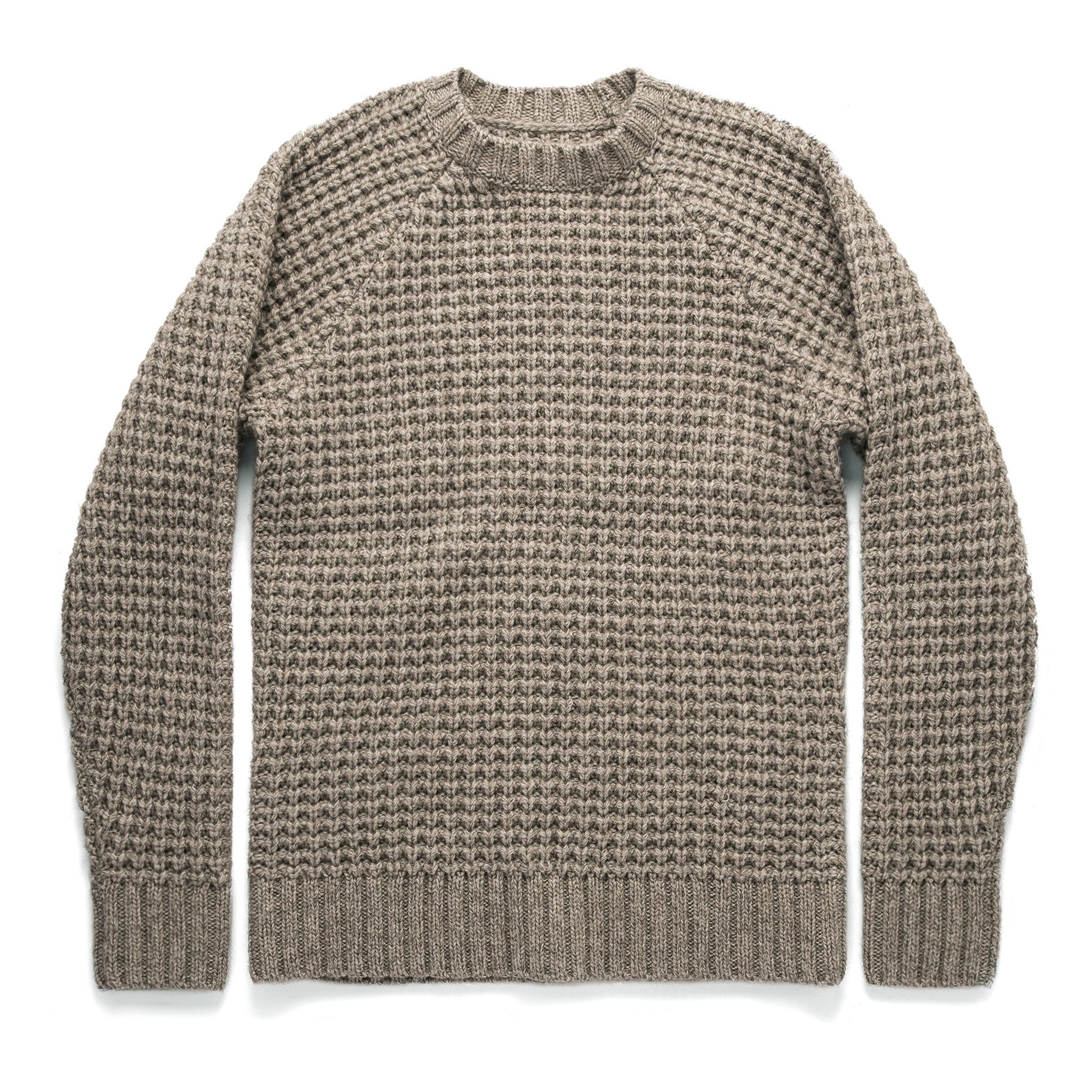 Image of THE FISHERMAN SWEATER <br>IN NATURAL WAFFLE