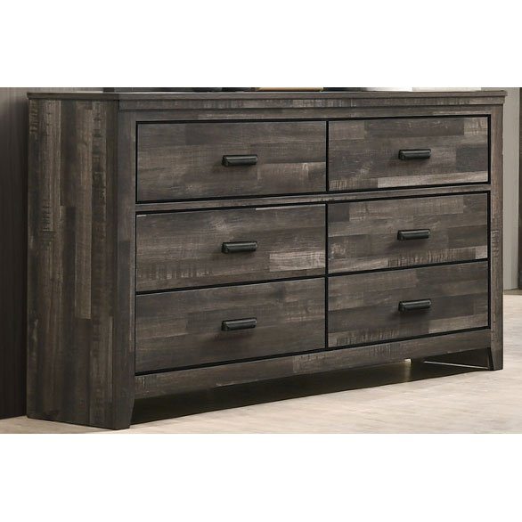 Clearance Rustic Contemporary Brown Dresser - Carter