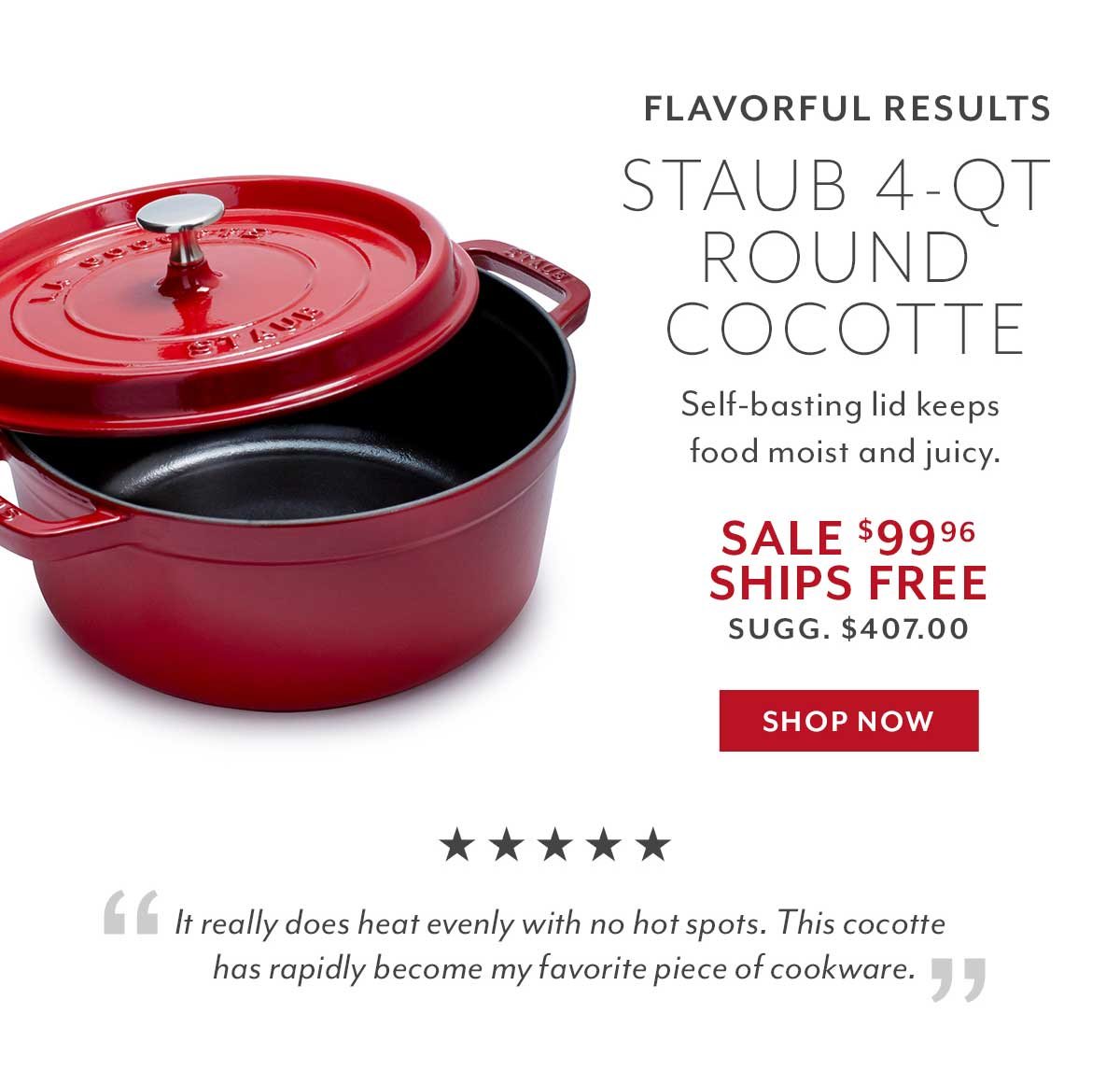 Staub Round Cocotte, 4 qt.