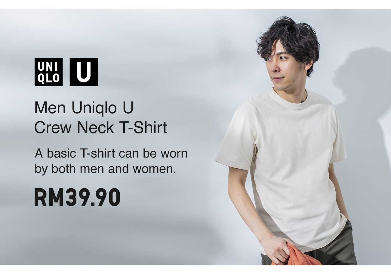 MEN UNIQLO U CREW NECK T-SHIRT