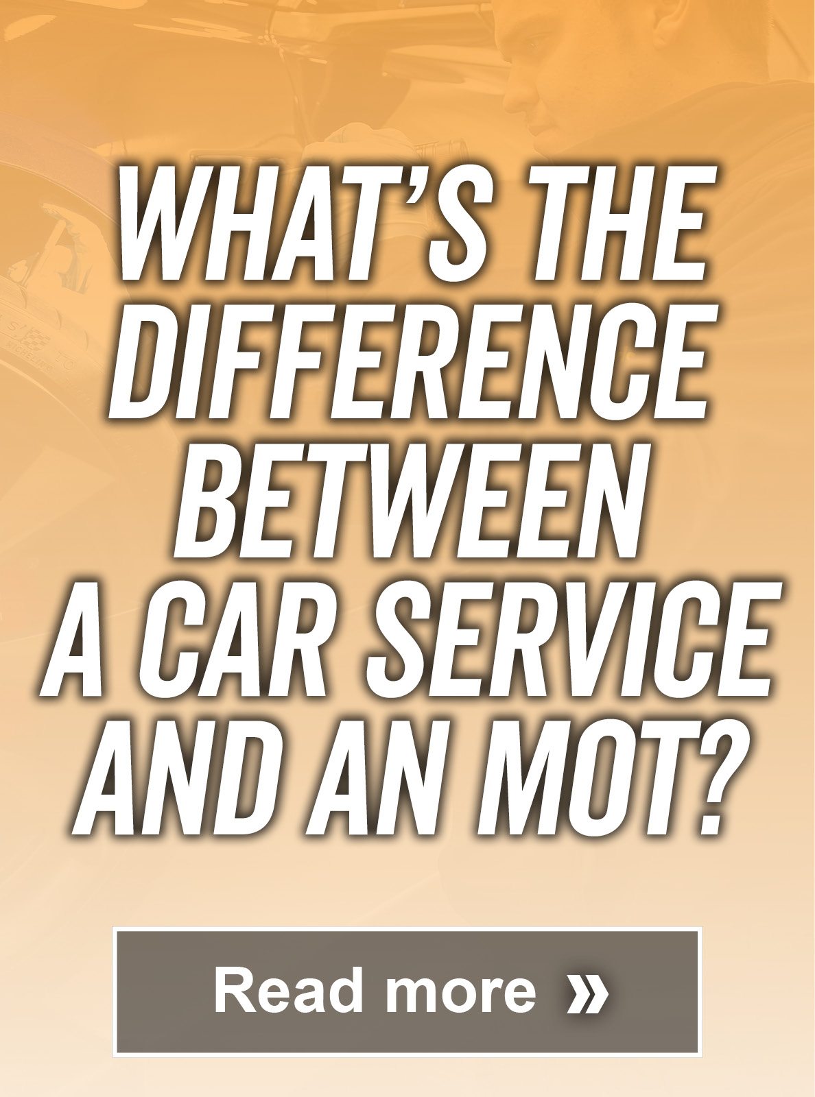 What's the difference between a car service and an MOT?