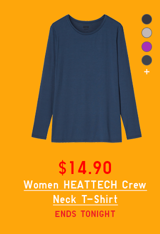 WOMEN HEATTECH CREW NECK T-SHIRT