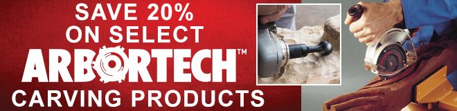 Save 20% on Select Arbortech Carving Products