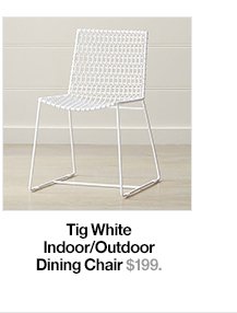 Tig White Indoor/Outdoor Dining Chair