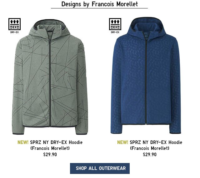 SPRZ NY POCKETABLE PARKA & SPRZ NY DRY-EX HOODIE (FRANCOIS MORELLET) - SHOP ALL OUTERWEAR