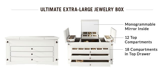 ULTIMATE EXTRA-LARGE JEWELRY BOX
