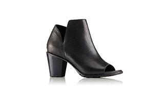 A profile view of the Nadia Bootie.
