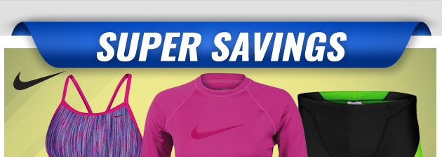 Super Savings | Up to 30% off Nike Swimwear | Ends Saturday, April 28, 2018