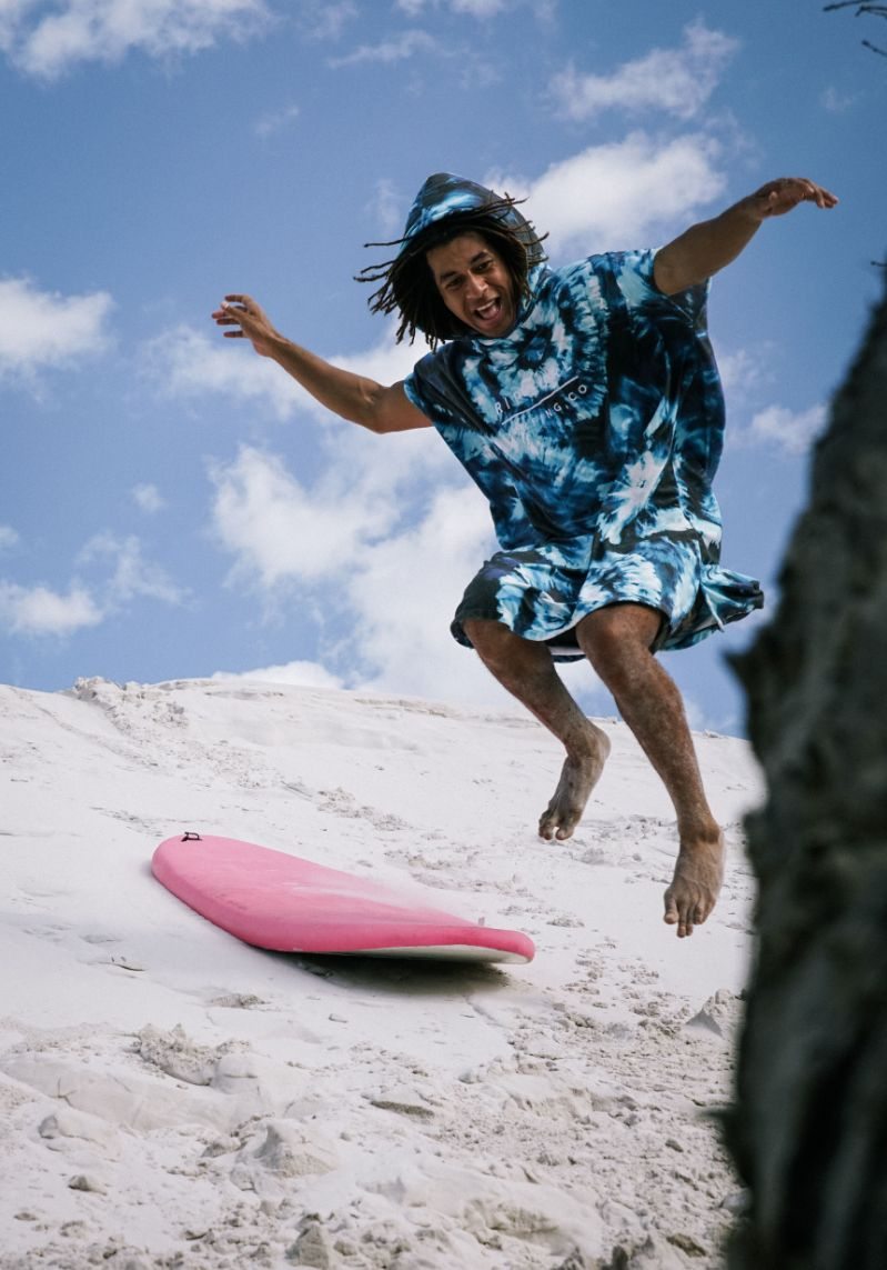Rip Curl Hooded Towel Changing Robes Pacific Blue