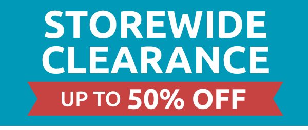 Storewide Clearance up to 50% off. Shop clearance.