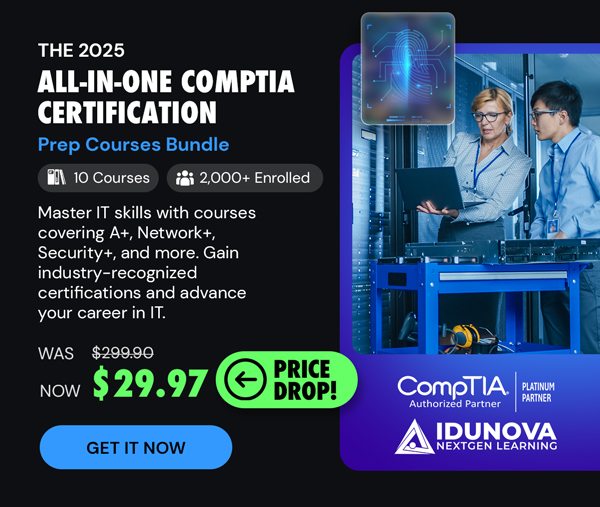 The 2025 All-in-One CompTIA Certification Prep Courses Bundle