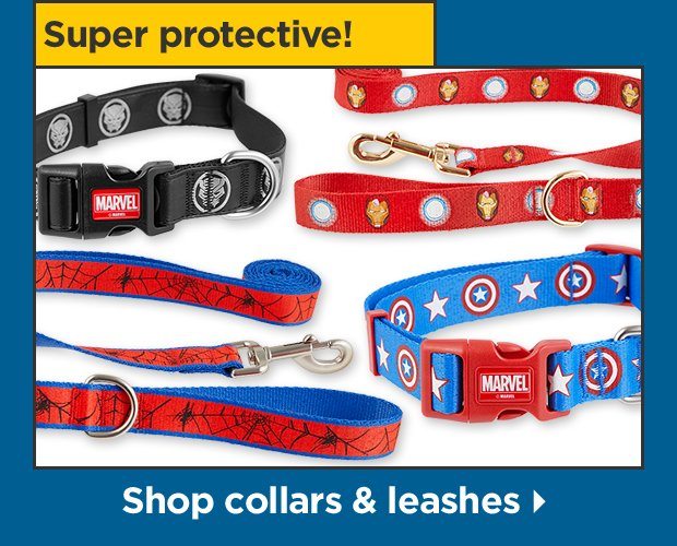 Super protective! Shop collars & leashes.