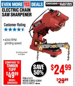 View Electric Chain Saw Sharpener