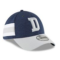 Men's Dallas Cowboys New Era Navy/Gray 2018 NFL Sideline Home Official 39THIRTY Flex Hat