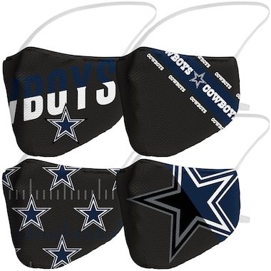 Dallas Cowboys Fanatics Branded Adult Variety Face Covering 4-Pack