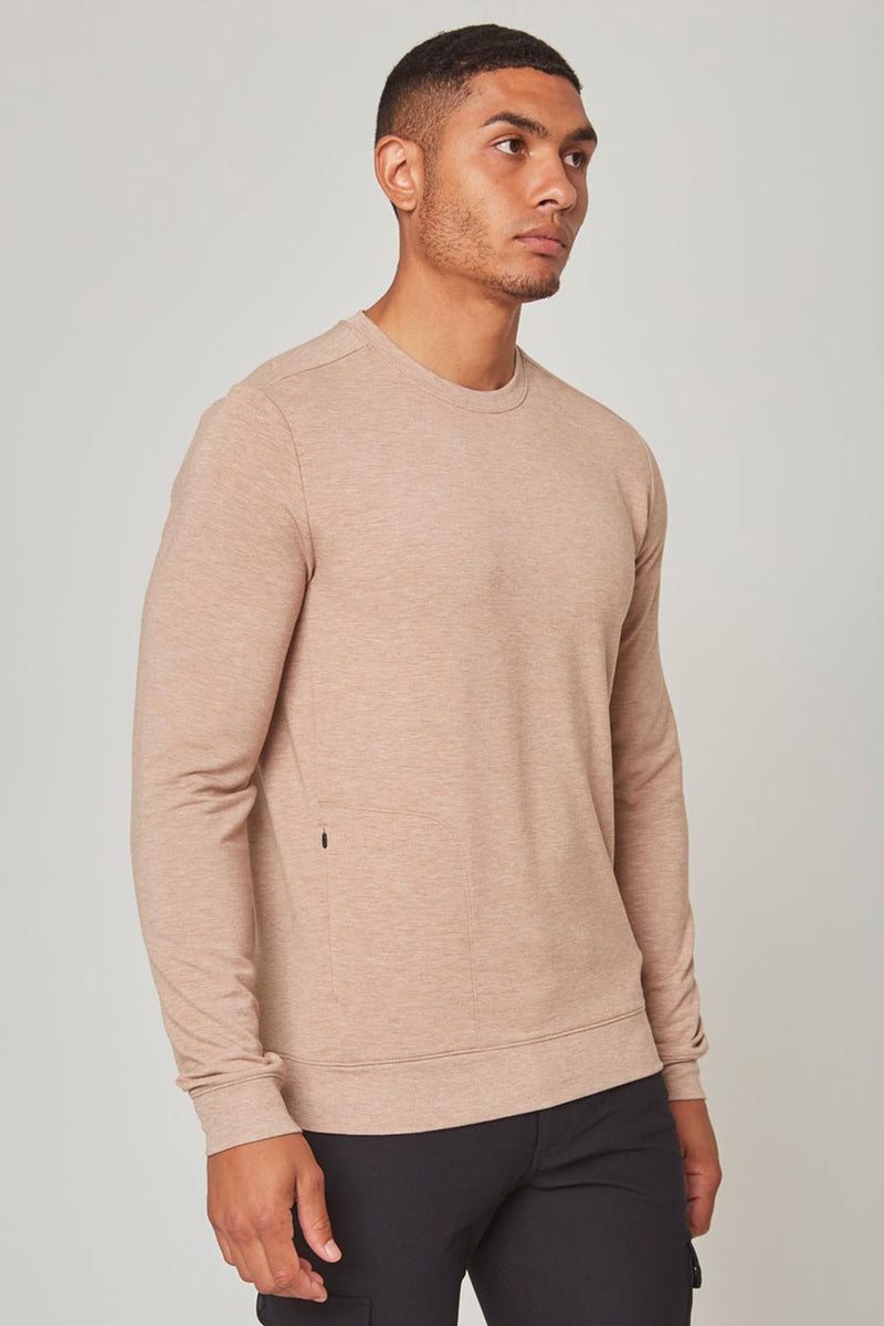Serene Recycled Polyester TENCEL™ Modal Crew Neck with Zip Pocket
