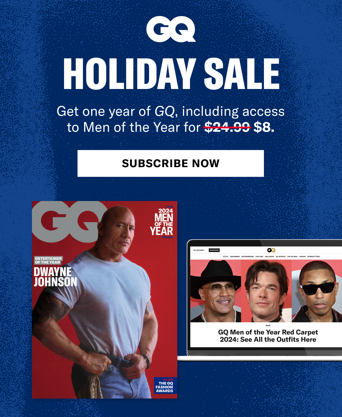 Cyber Week Sale. Get one year of GQ, including access to Men of the Year for $8 Subscribe now.