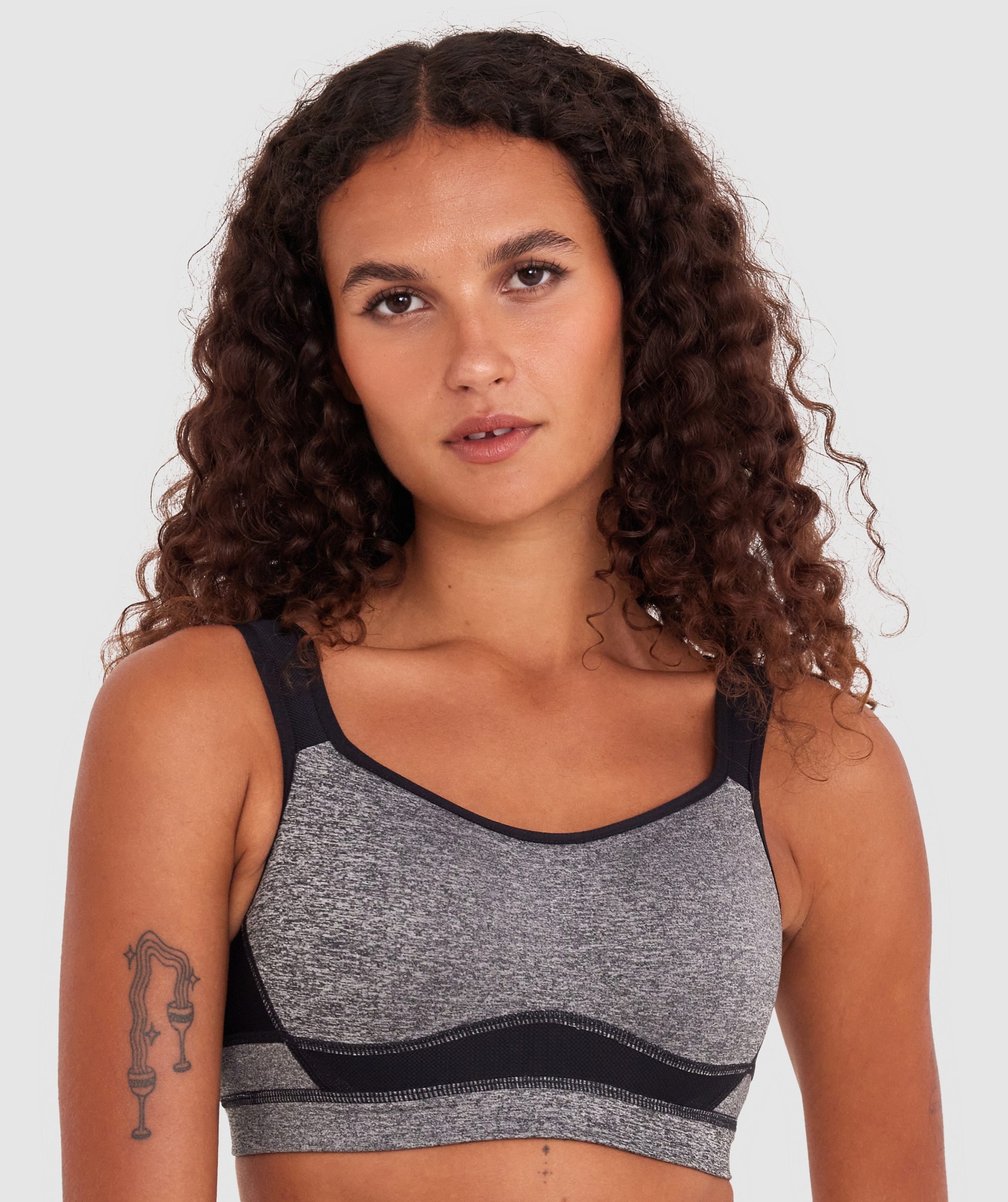 Cool It Contour Underwire Sports Bra - Grey/Black