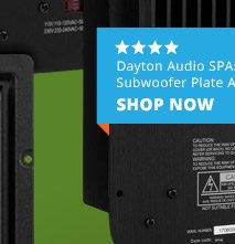 Dayton Audio SPA500 500W Subwoofer Plate Amplifier, 4 stars. SHOP NOW