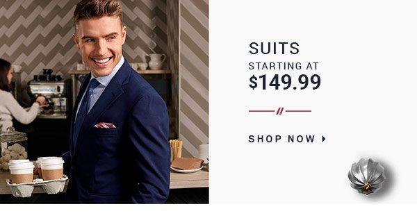 Suits Starting at $149.99