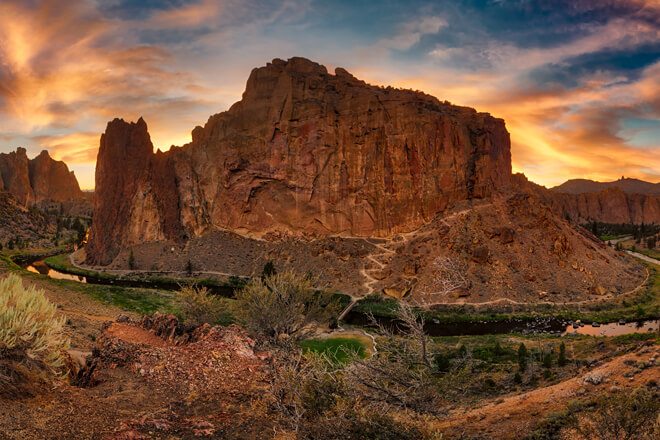 Climb at a sport climber's paradise in Smith Rock State Park.