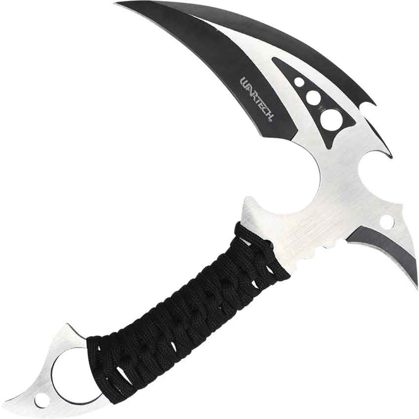 Image of Black and Steel Blade Fantasy Axe