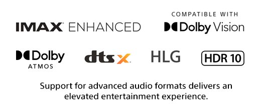 Support for advanced audio formats delivers an elevated entertainment experience.