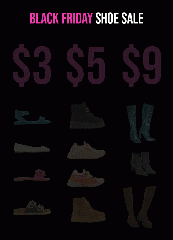 BLACK FRIDAY SHOE SALE