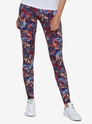 THE HUNCHBACK OF NOTRE DAME STAINED GLASS LEGGINGS 