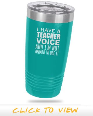 I have a teacher voice and I'm not afraid to use it